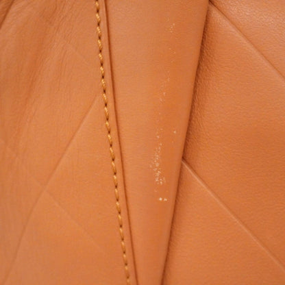 Chanel Handbag Stitch Leather Brown Silver — view 7