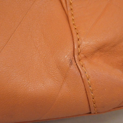 Chanel Handbag Stitch Leather Brown Silver — view 9