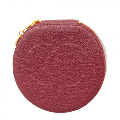 Chanel Pouch Caviar Leather Bordeaux Gold