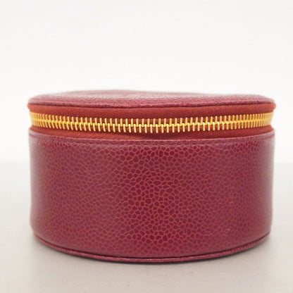 Chanel Pouch Caviar Leather Bordeaux Gold — view 3