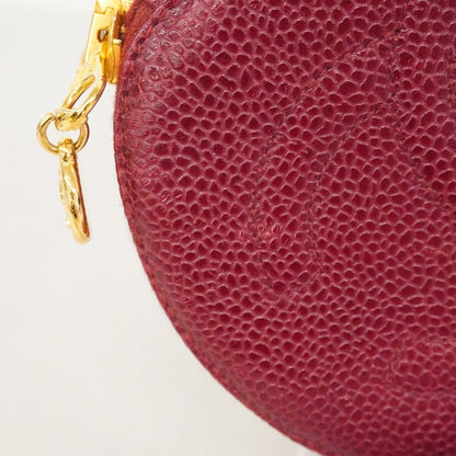 Chanel Pouch Caviar Leather Bordeaux Gold — view 9