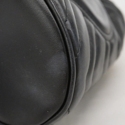Gucci Shoulder Bag GG Marmont Leather Black Gold — view 6