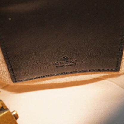 Gucci Shoulder Bag GG Marmont Leather Black Gold — view 5