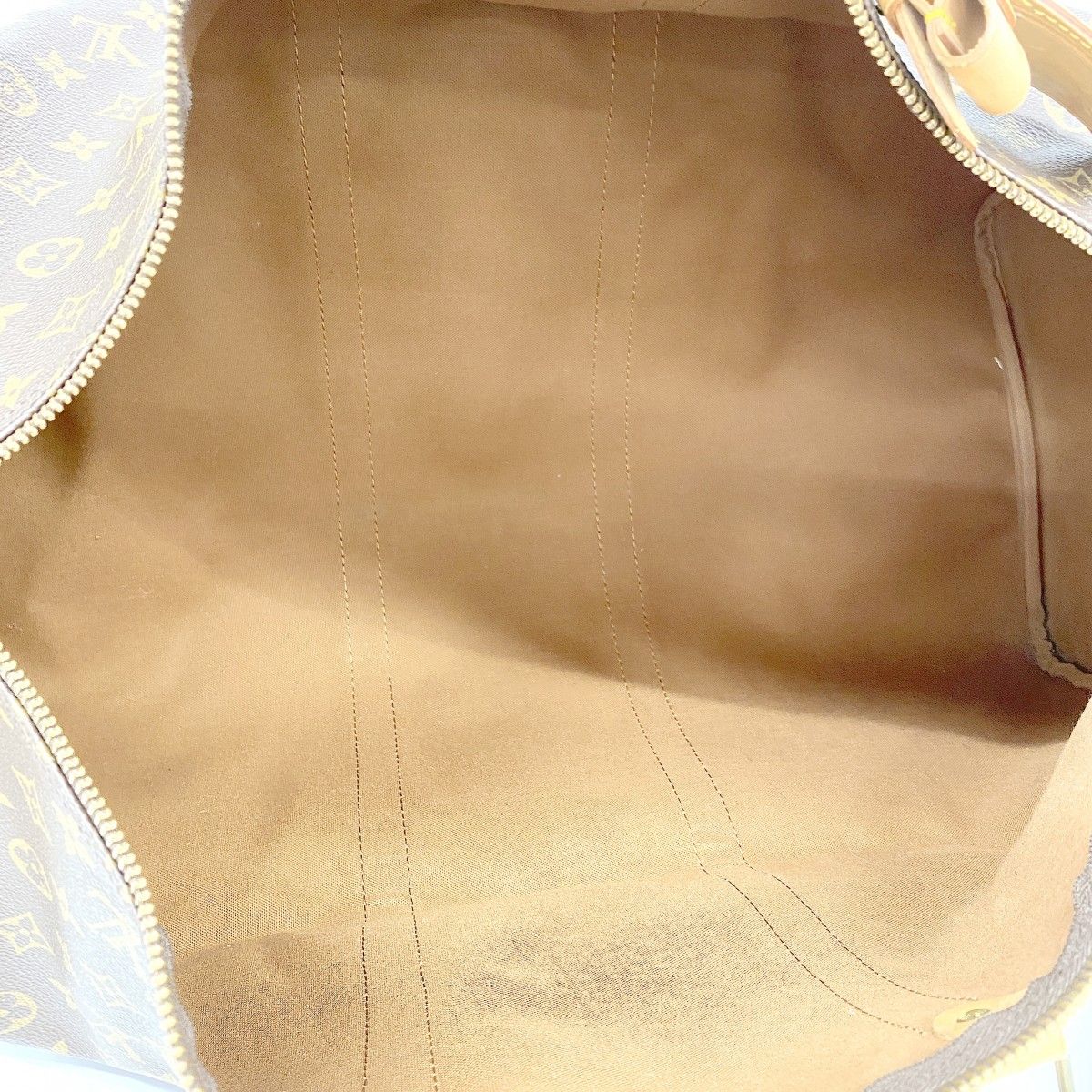 Louis Vuitton Boston Bag Monogram Keepall 55 Brown — view 4