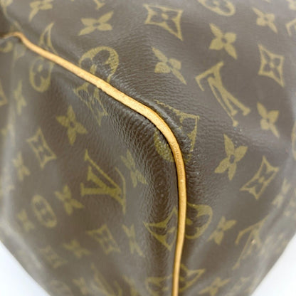 Louis Vuitton Boston Bag Monogram Keepall 55 Brown — view 6