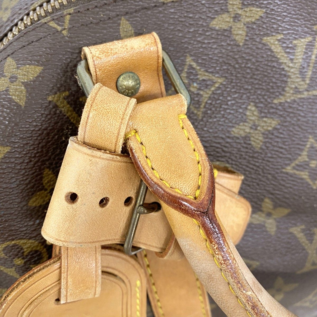 Louis Vuitton Boston Bag Monogram Keepall 55 Brown — view 9