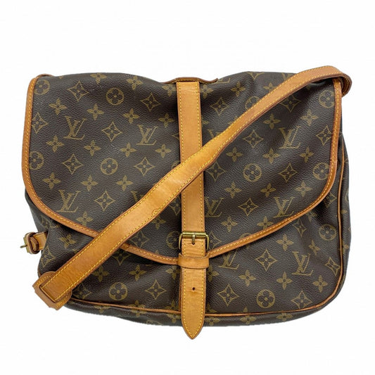 Louis Vuitton Shoulder Bag Monogram Saumur 35 Brown