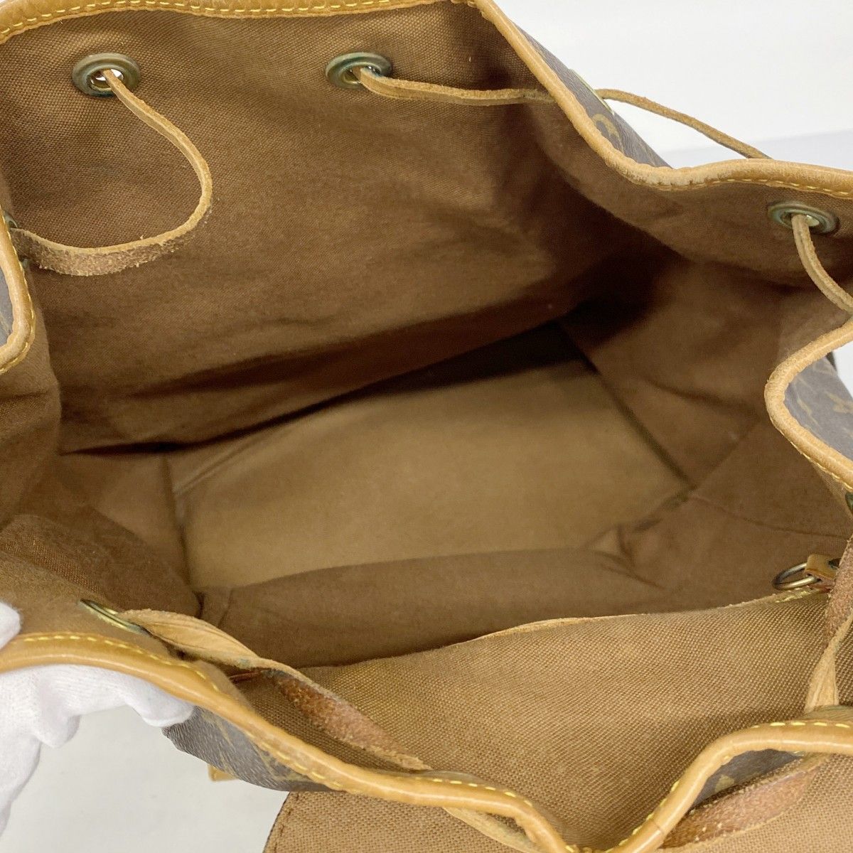 Louis Vuitton Backpack Monogram Montsouris GM Brown — view 4