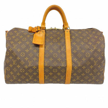 Louis Vuitton Boston Bag Monogram Keepall Bandouliere 50 Brown