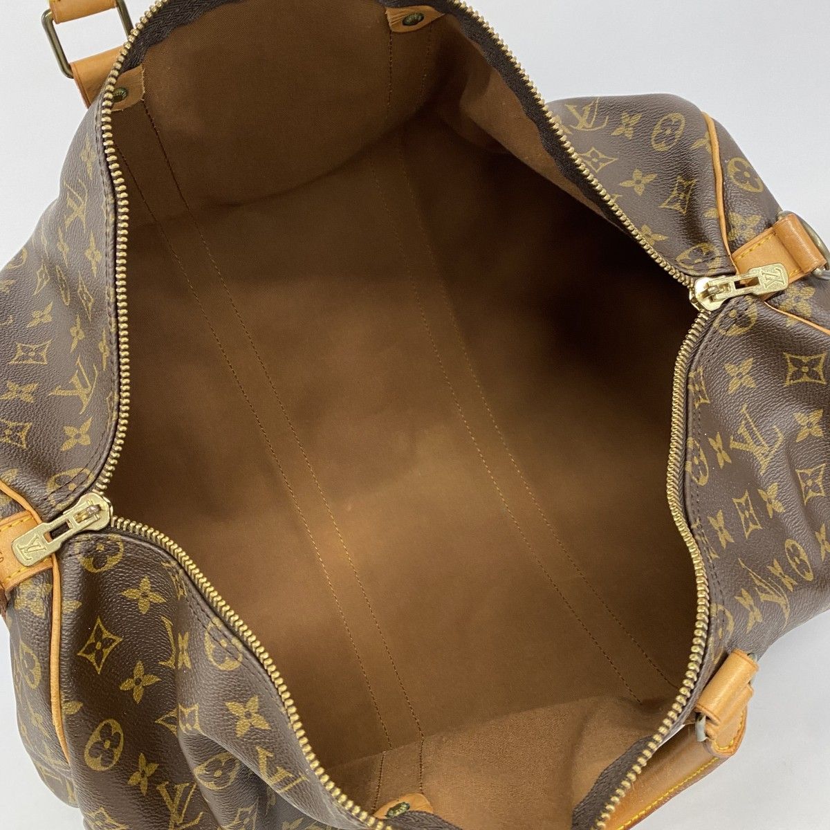 Louis Vuitton Boston Bag Monogram Keepall Bandouliere 50 Brown — view 4