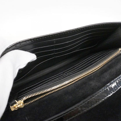 Gucci Shoulder Wallet Micro Guccissima Enamel Black Gold — view 4