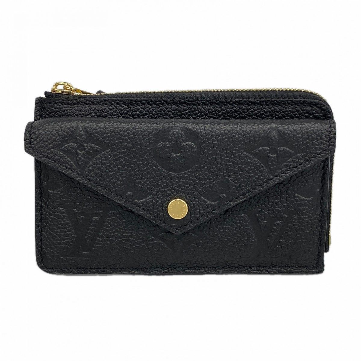 Louis Vuitton Coin Case Monogram Empreinte Card Holder Recto Verso Noir