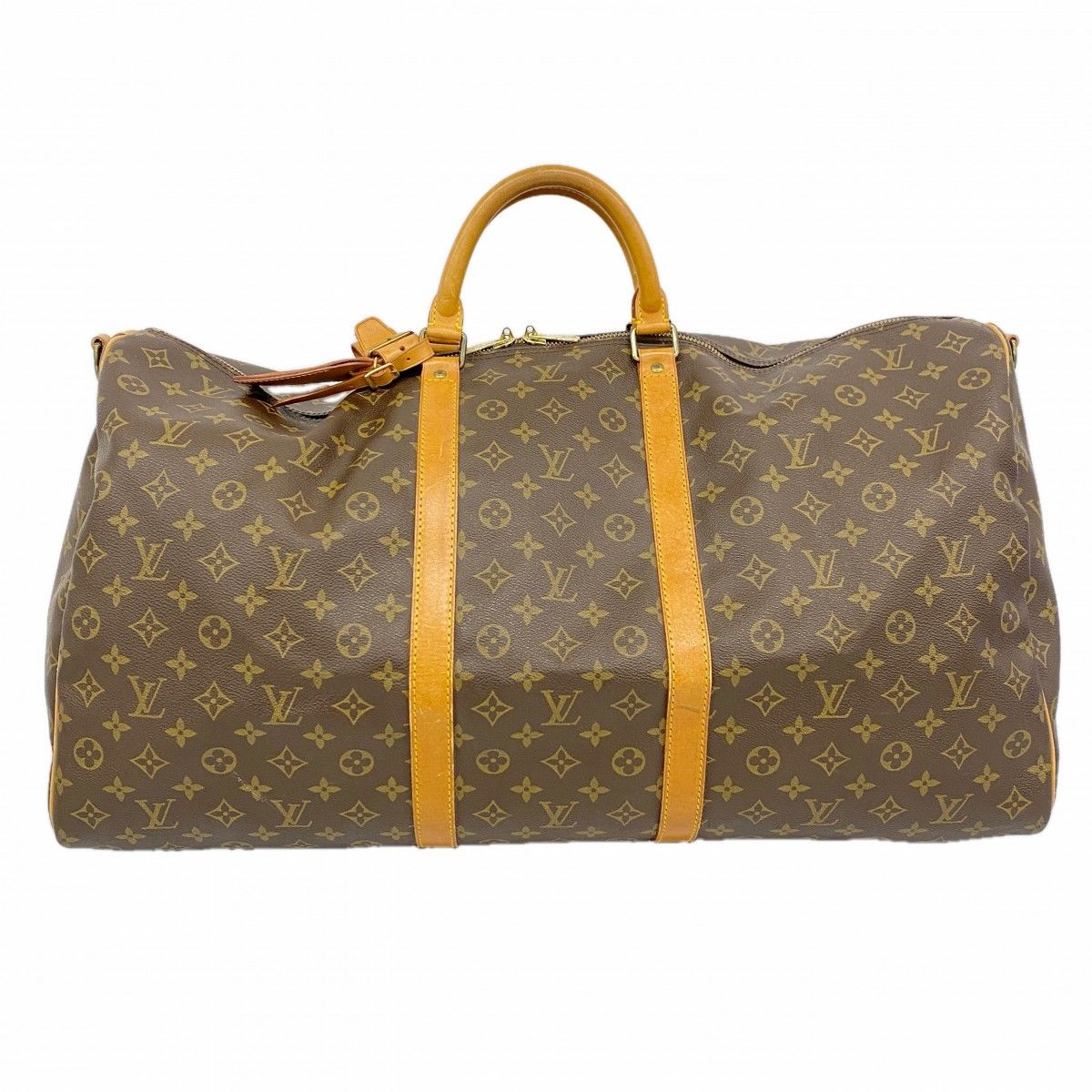 Louis Vuitton Boston Bag Monogram Keepall Bandouliere 60 Brown