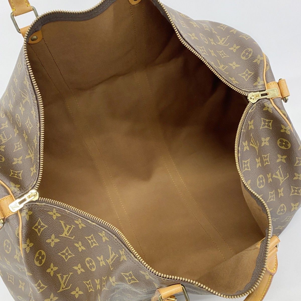 Louis Vuitton Boston Bag Monogram Keepall Bandouliere 60 Brown — view 4