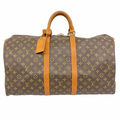 Louis Vuitton Boston Bag Monogram Keepall 55 Brown