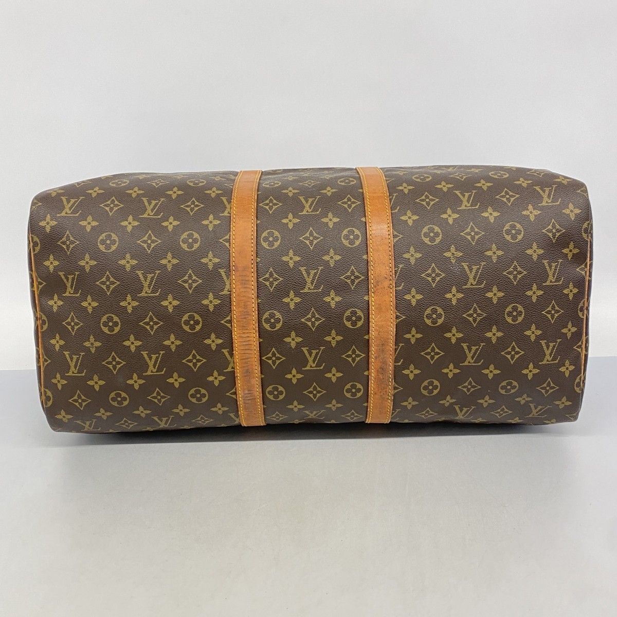 Louis Vuitton Boston Bag Monogram Keepall 55 Brown — view 3