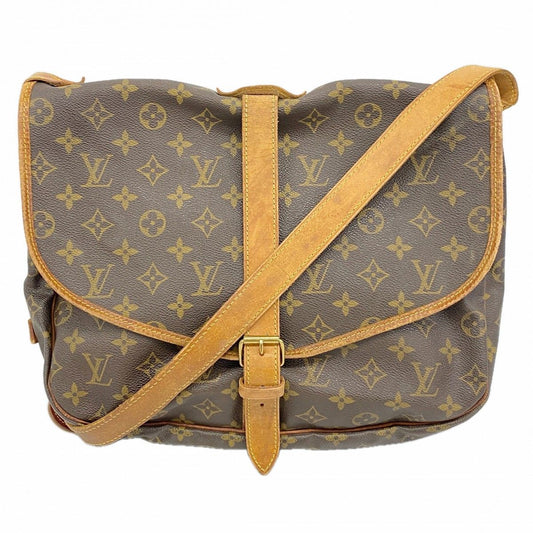 Louis Vuitton Shoulder Bag Monogram Saumur 35 Brown