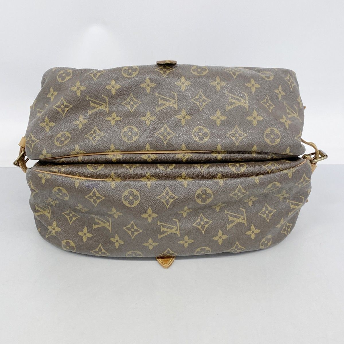 Louis Vuitton Shoulder Bag Monogram Saumur 35 Brown — view 3