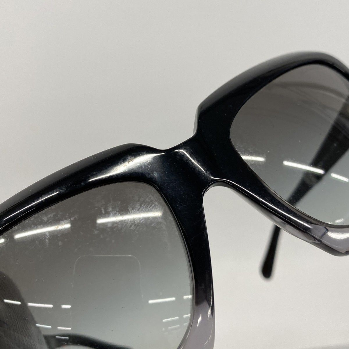 Chanel Sunglasses Acetate Black Silver Eyewear — view 4