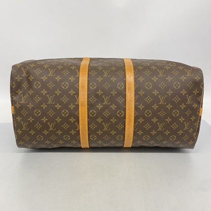 Louis Vuitton Boston Bag Monogram Keepall Bandouliere 55 Brown — view 3