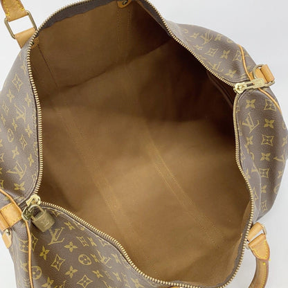 Louis Vuitton Boston Bag Monogram Keepall Bandouliere 55 Brown — view 4