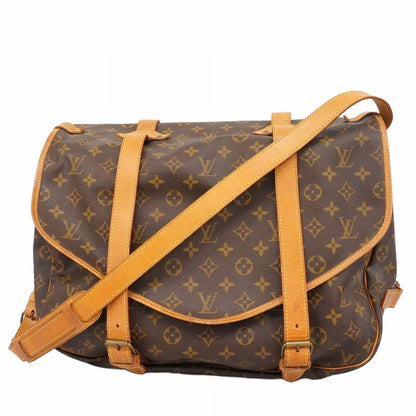 Louis Vuitton Shoulder Bag Monogram Saumur 43 Brown