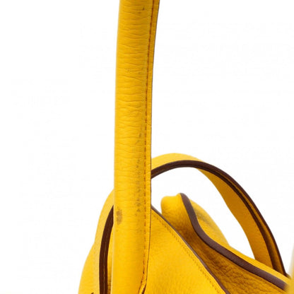 Hermes Handbag Pursangle 35 Taurillon Clemence Soleil Silver — view 7
