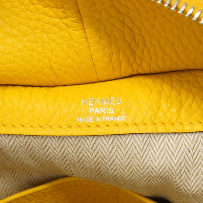 Hermes Handbag Pursangle 35 Taurillon Clemence Soleil Silver — view 5