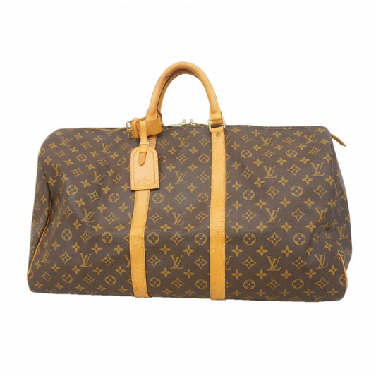 Louis Vuitton Boston Bag Monogram Keepall 55 Brown