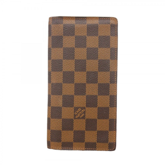 Louis Vuitton Wallet Damier Portefeuille Brazza Ebene