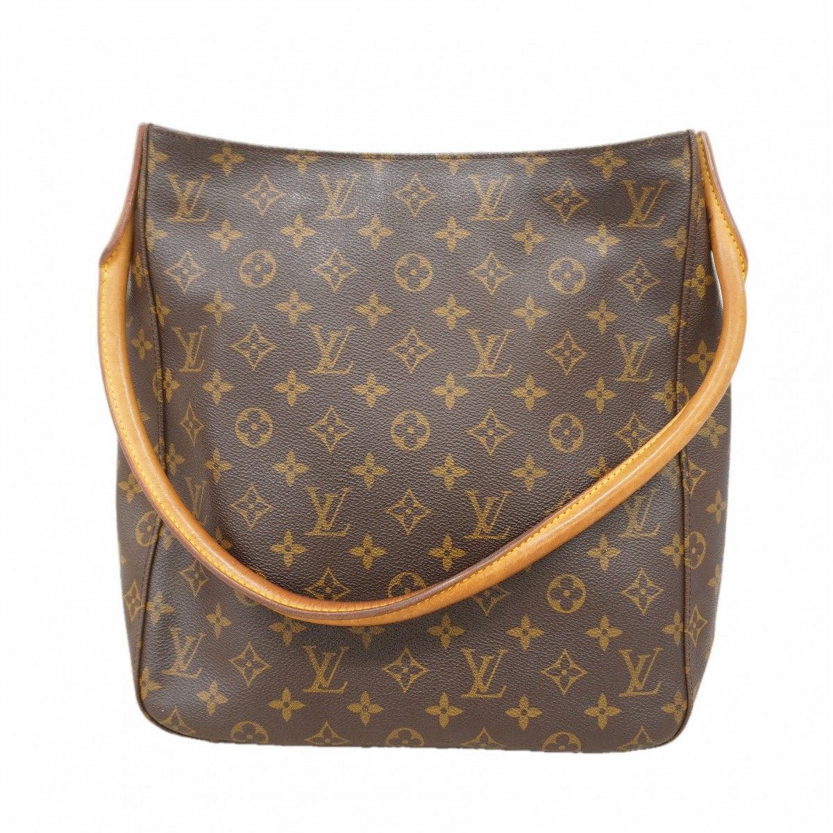 Louis Vuitton Shoulder Bag Monogram Looping GM Brown