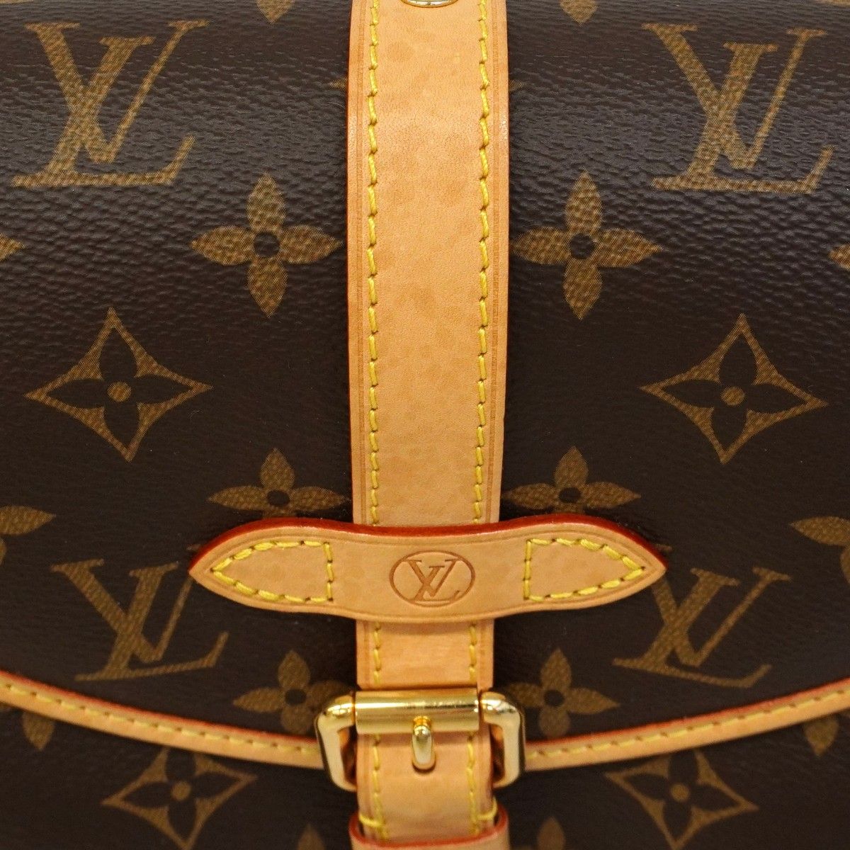 Louis Vuitton Handbag Monogram Saumur BB Brown 2-Way — view 6