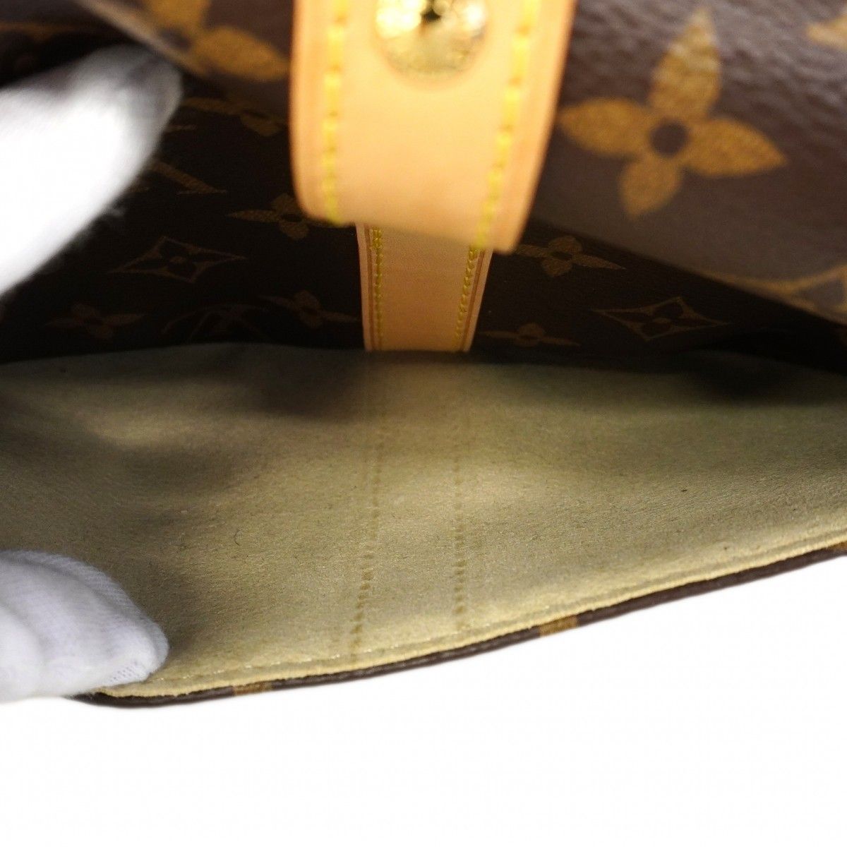 Louis Vuitton Handbag Monogram Saumur BB Brown 2-Way — view 9