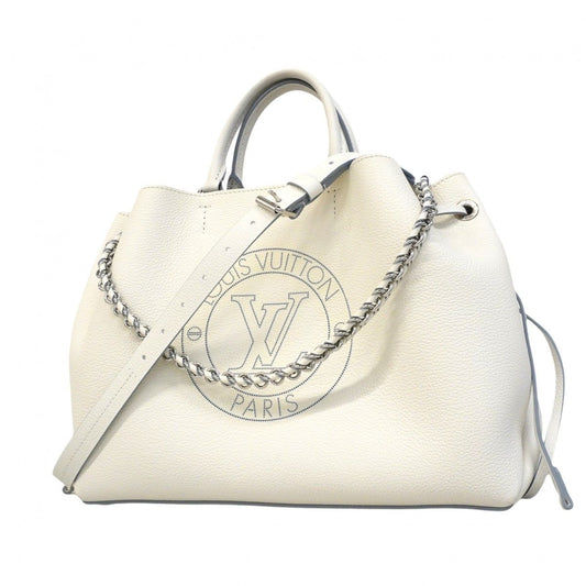 Louis Vuitton Handbag Mahina Bella White Light Blue 2-Way