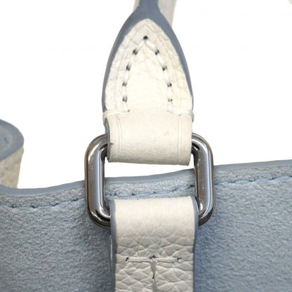 Louis Vuitton Handbag Mahina Bella White Light Blue 2-Way — view 8