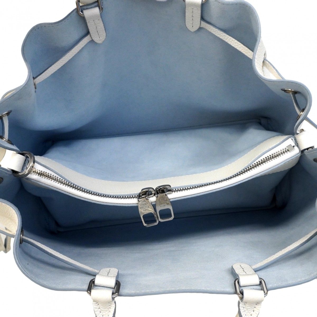 Louis Vuitton Handbag Mahina Bella White Light Blue 2-Way — view 4
