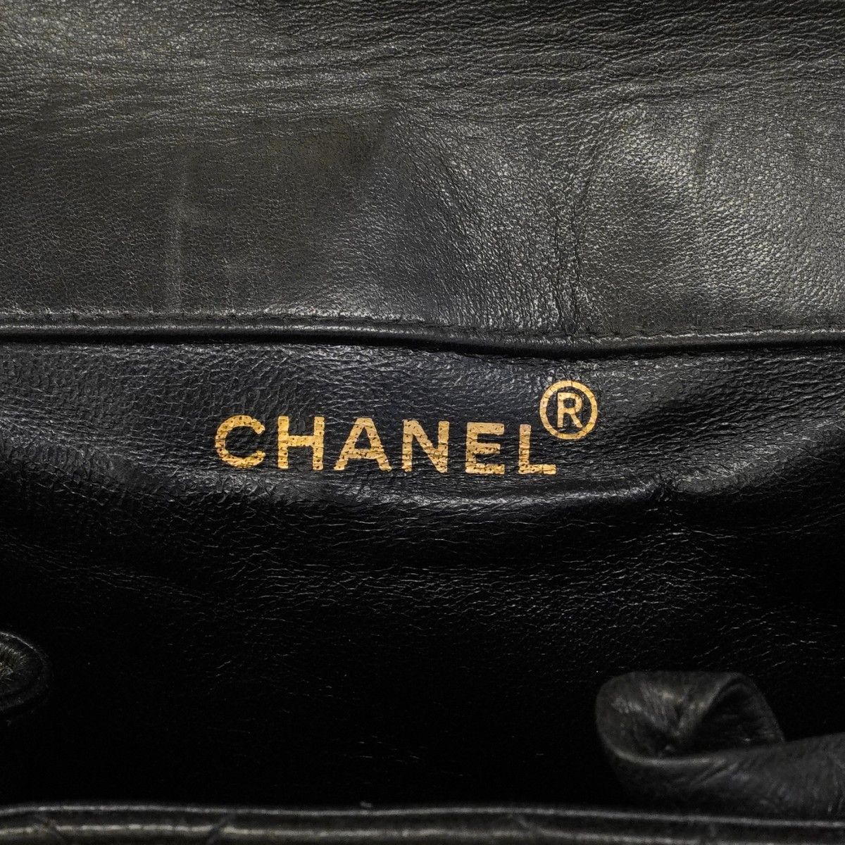Chanel Backpack Quilted Lambskin Black Gold — view 5