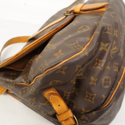 Louis Vuitton Shoulder Bag Monogram Saumur 35 Brown — view 7