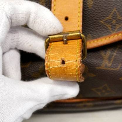 Louis Vuitton Shoulder Bag Monogram Saumur 35 Brown — view 6