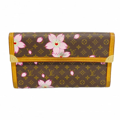 Louis Vuitton Trifold Wallet Monogram Cherry Blossom Porte Tresor International