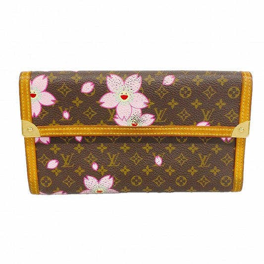 Louis Vuitton Trifold Wallet Monogram Cherry Blossom Porte Tresor International