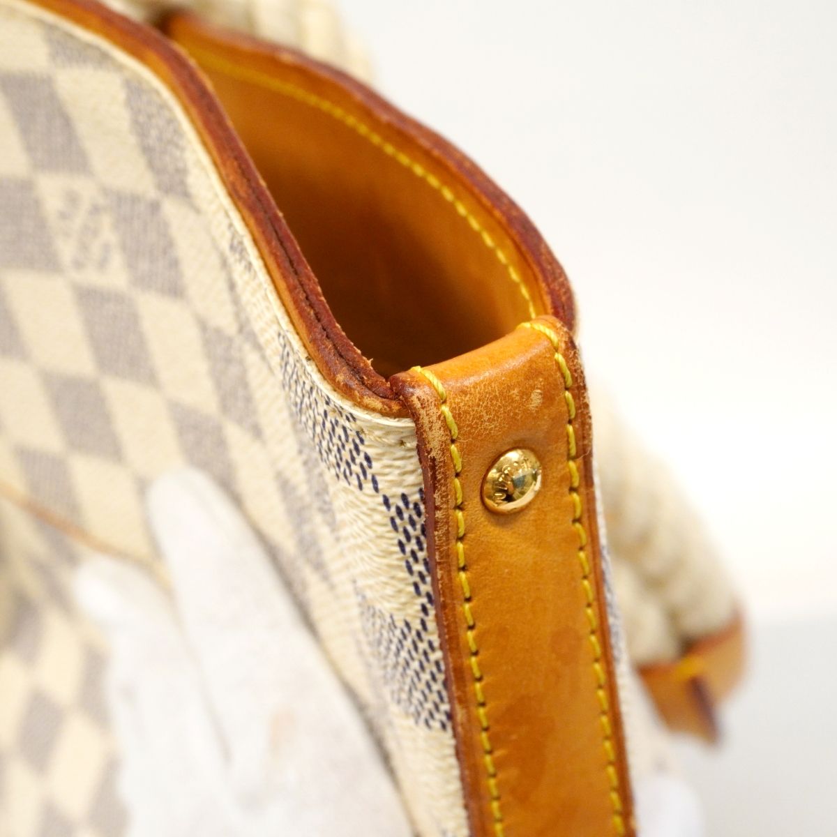 Louis Vuitton Tote Damier Azur Pomplon GM White — view 7