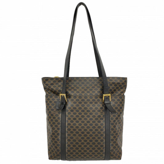 Celine Tote Macadam Brown Black Gold