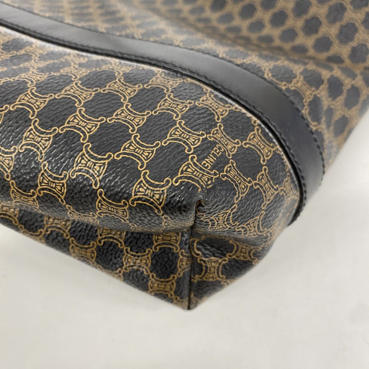 Celine Tote Macadam Brown Black Gold — view 6