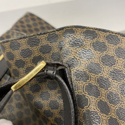 Celine Tote Macadam Brown Black Gold — view 8