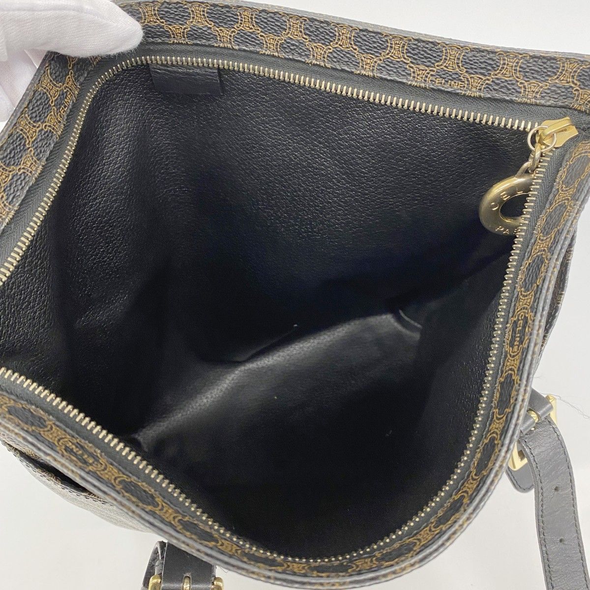 Celine Tote Macadam Brown Black Gold — view 4