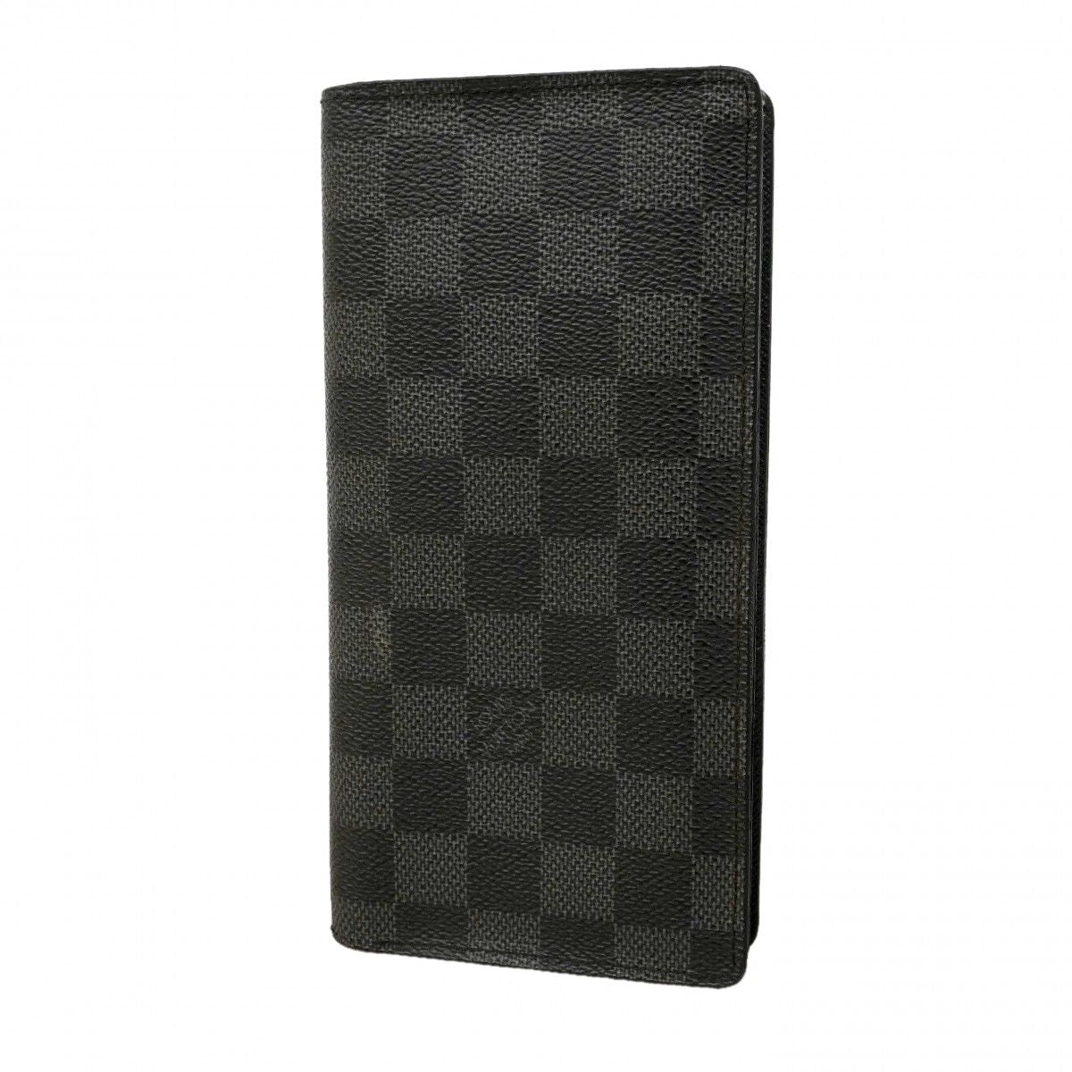 Louis Vuitton Wallet Damier Graphite Portefeuille Brazza Black