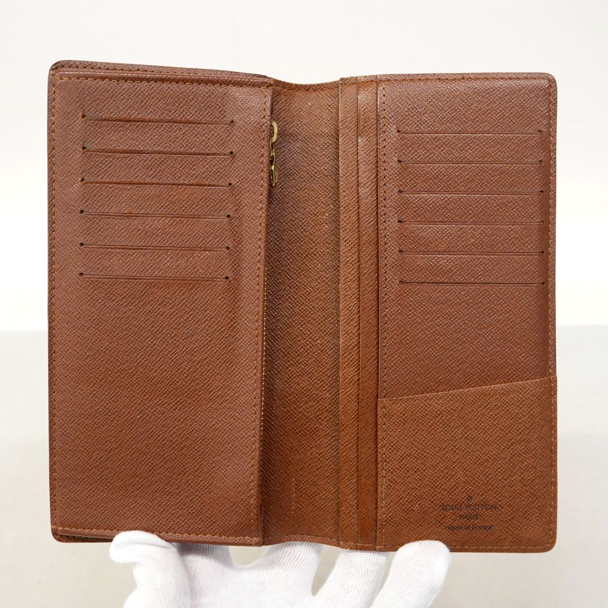 Louis Vuitton Wallet Monogram Portefeuille Brazza Brown — view 4