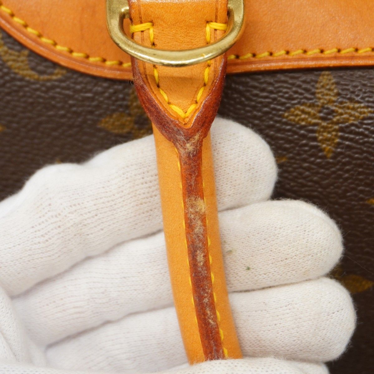 Louis Vuitton Handbag Monogram Deauville Brown — view 6