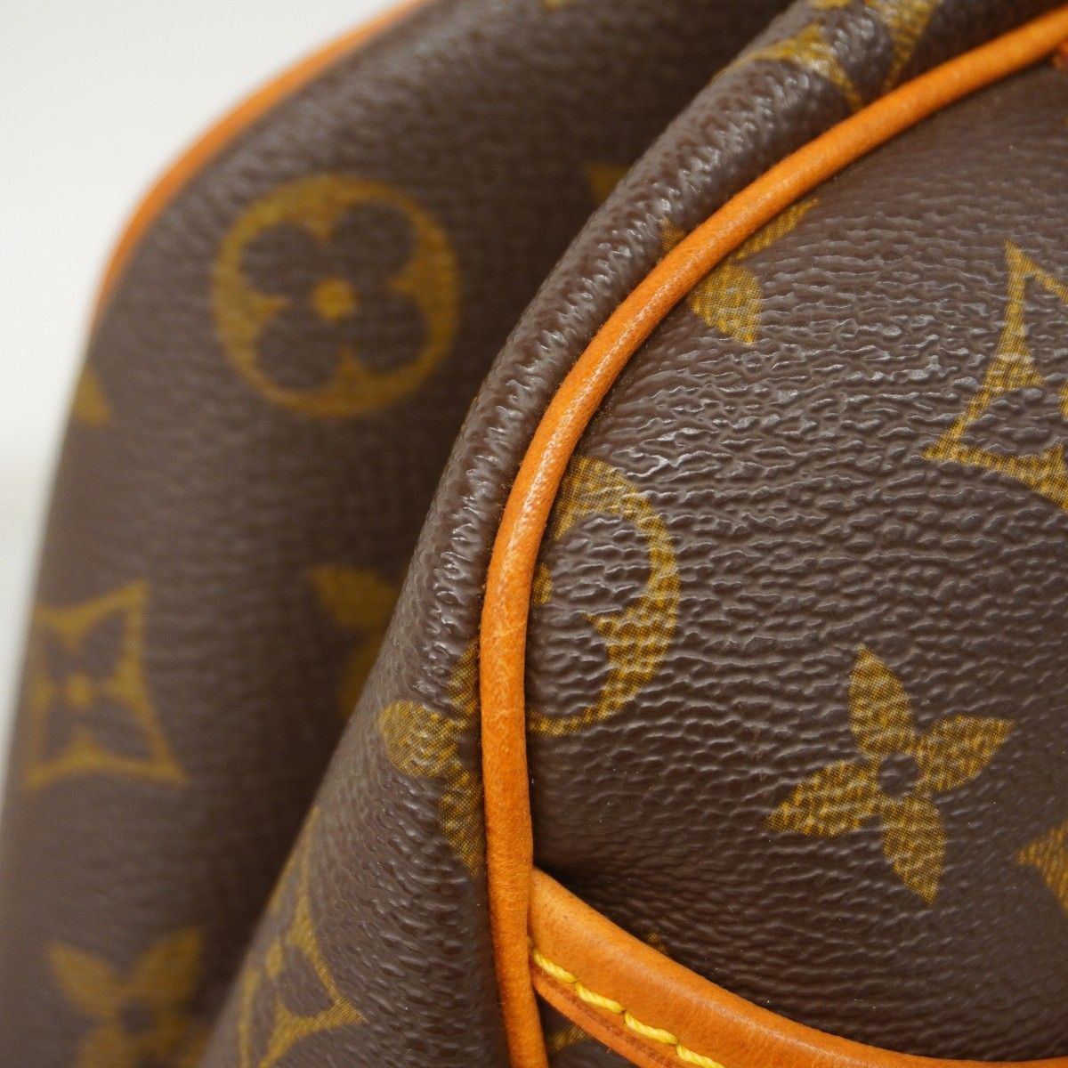 Louis Vuitton Handbag Monogram Deauville Brown — view 9
